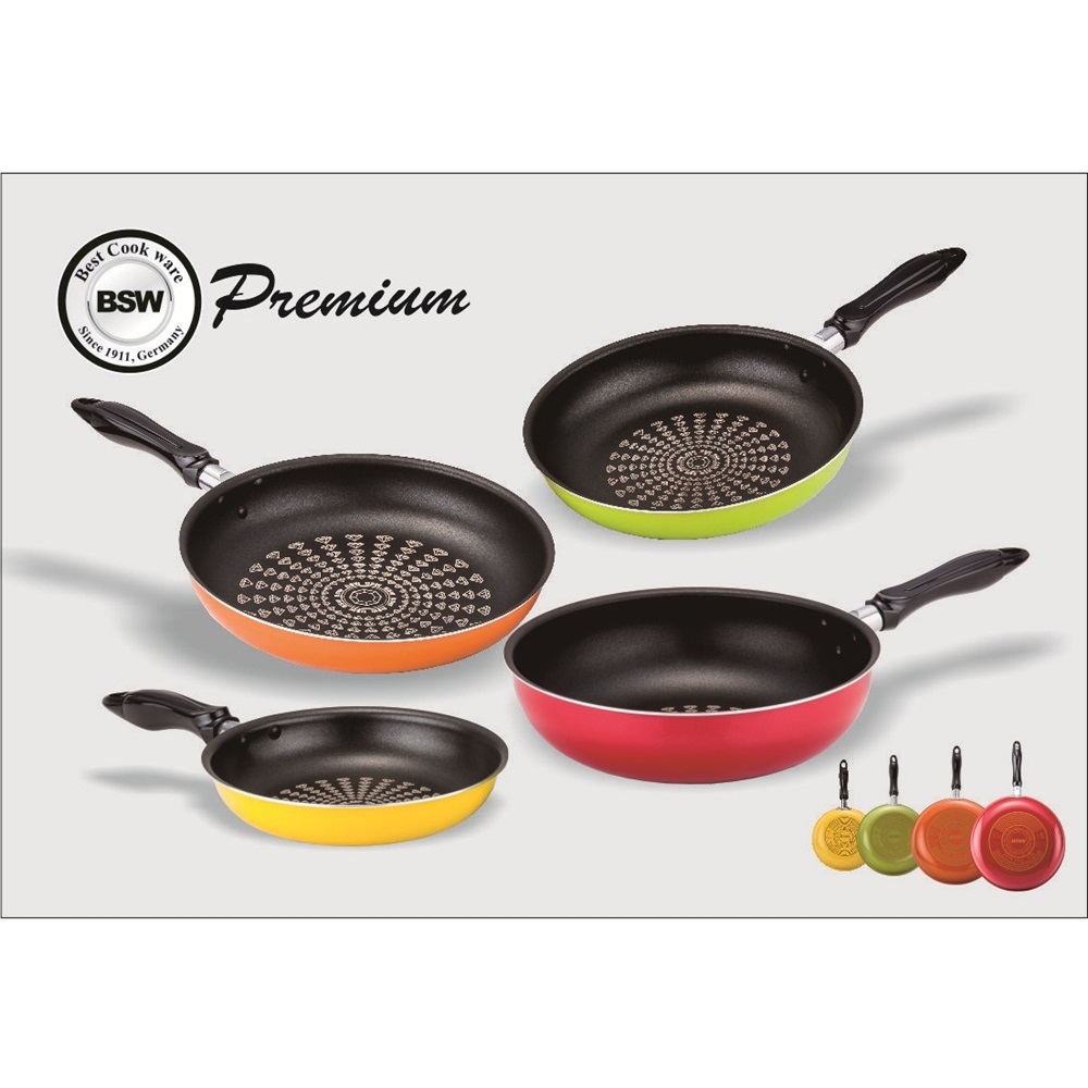 [BSW] 프리미엄 다이아몬드코팅 후라이팬 4종세트(후20,26,28,웍28)
