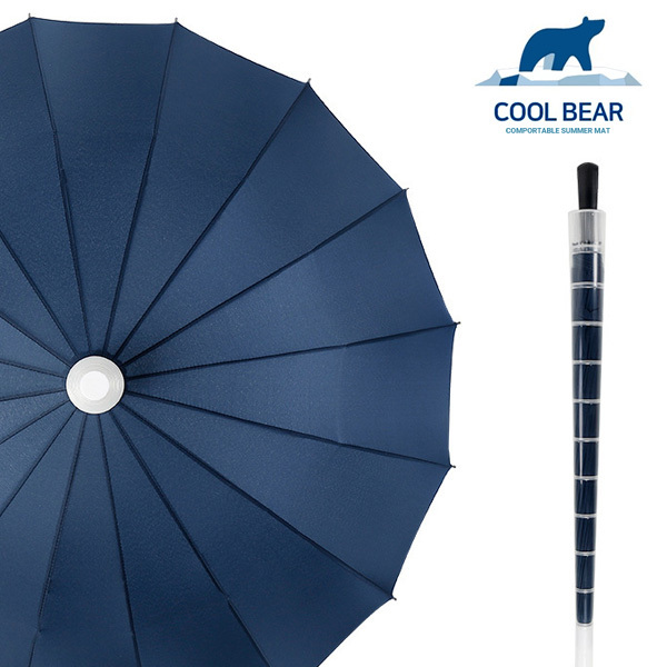 [쿨베어] 국내KC인증 쿨베어 16k 캡커버 빗물받이 자동 장우산