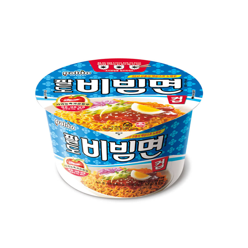 팔도 비빔면컵 컵라면 115g 16개