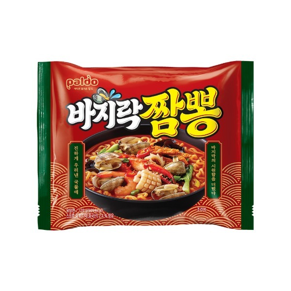 인기 봉지라면! 팔도 바지락짬뽕 / 수량선택