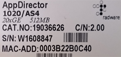 [[모닝힐][중고] Radware AppDirector 1020]