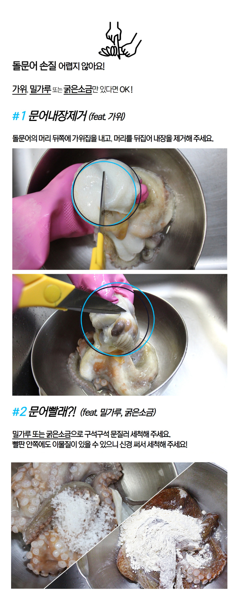 산지직송 통영 자연산 돌문어 1kg 제수용