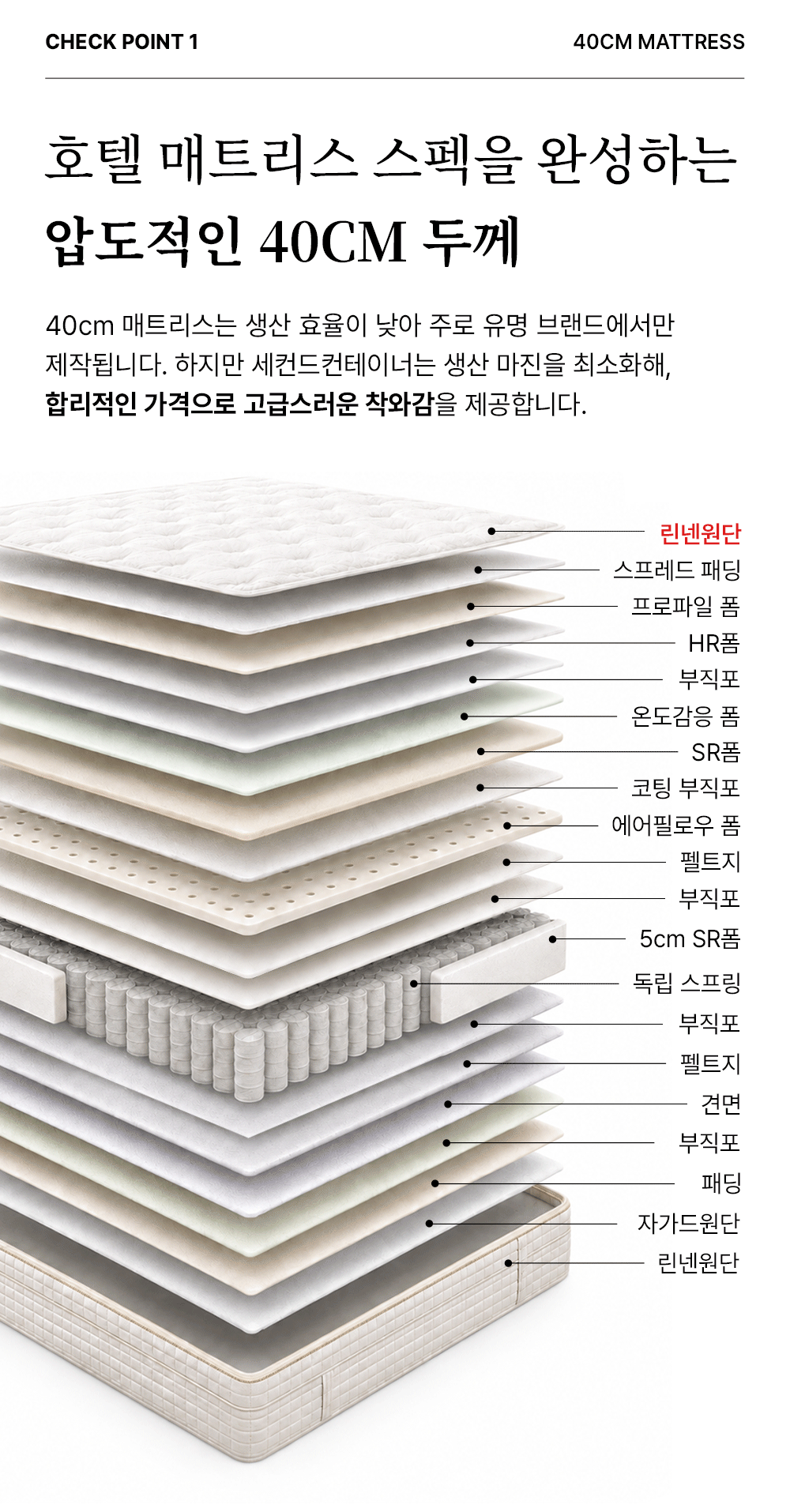 모노클 매트리스 시리즈