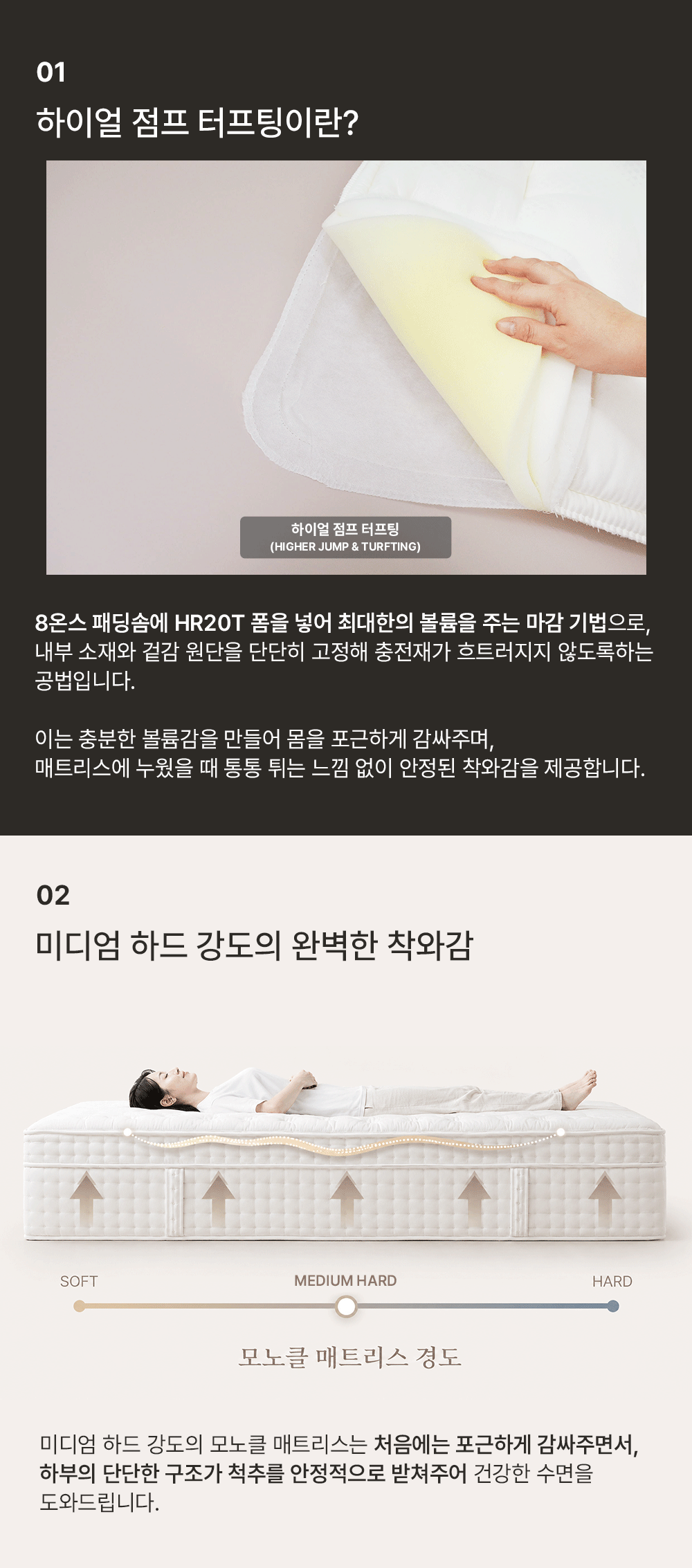 모노클 매트리스 시리즈