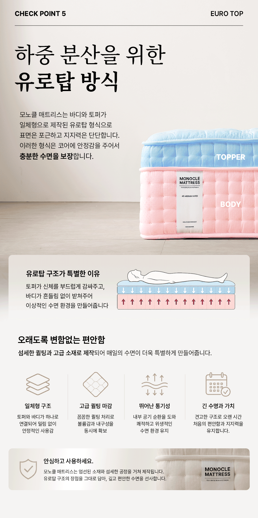 모노클 매트리스 시리즈