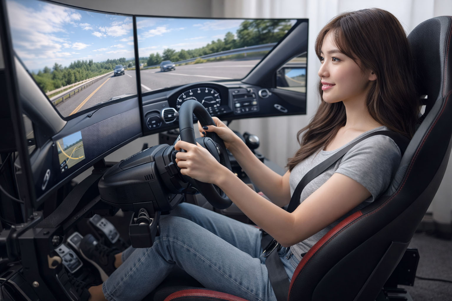 실내 운전 면허 시험장