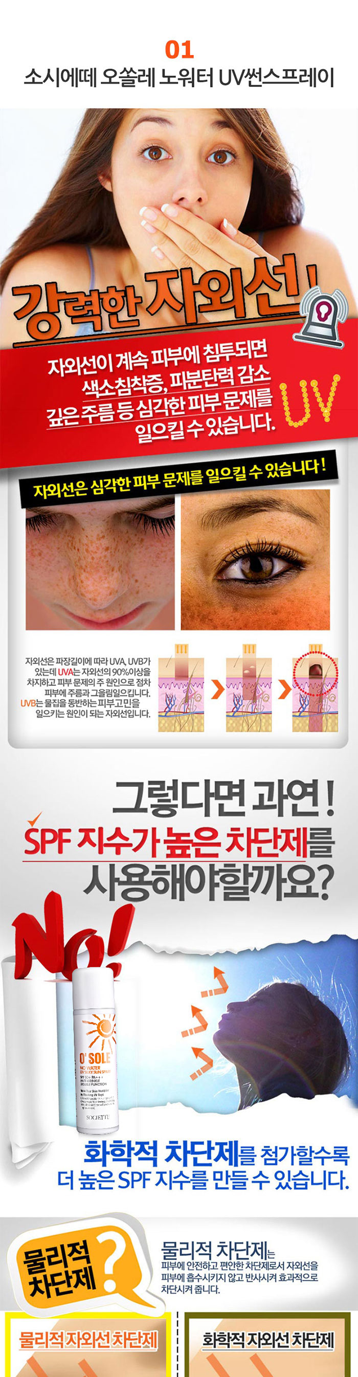 소시에떼 오쏠레 방수 썬스프레이 상세 이미지 5