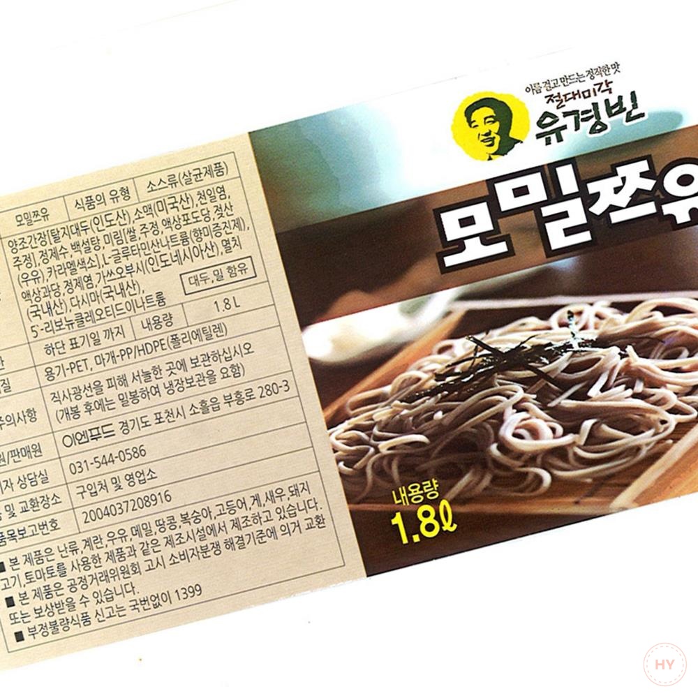 모밀 쯔유 유경빈 1.8리터 X 6팩 메밀소스 모밀소스 쯔유소스