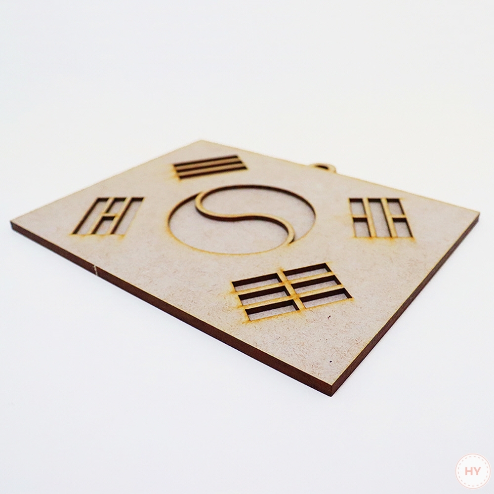 우드공예 MDF DIY 모스화분 태극기