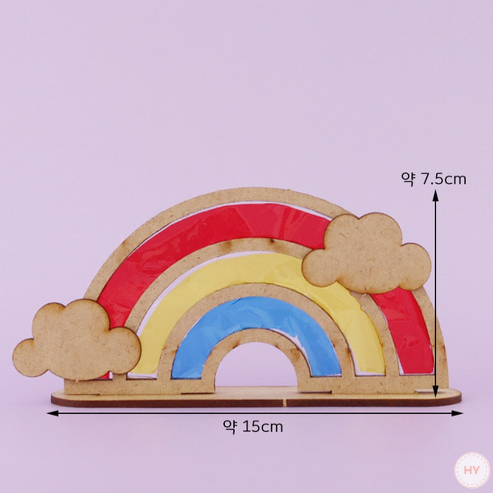 우드공예 MDF DIY 셀로판지 썬캐쳐 [무지개]
