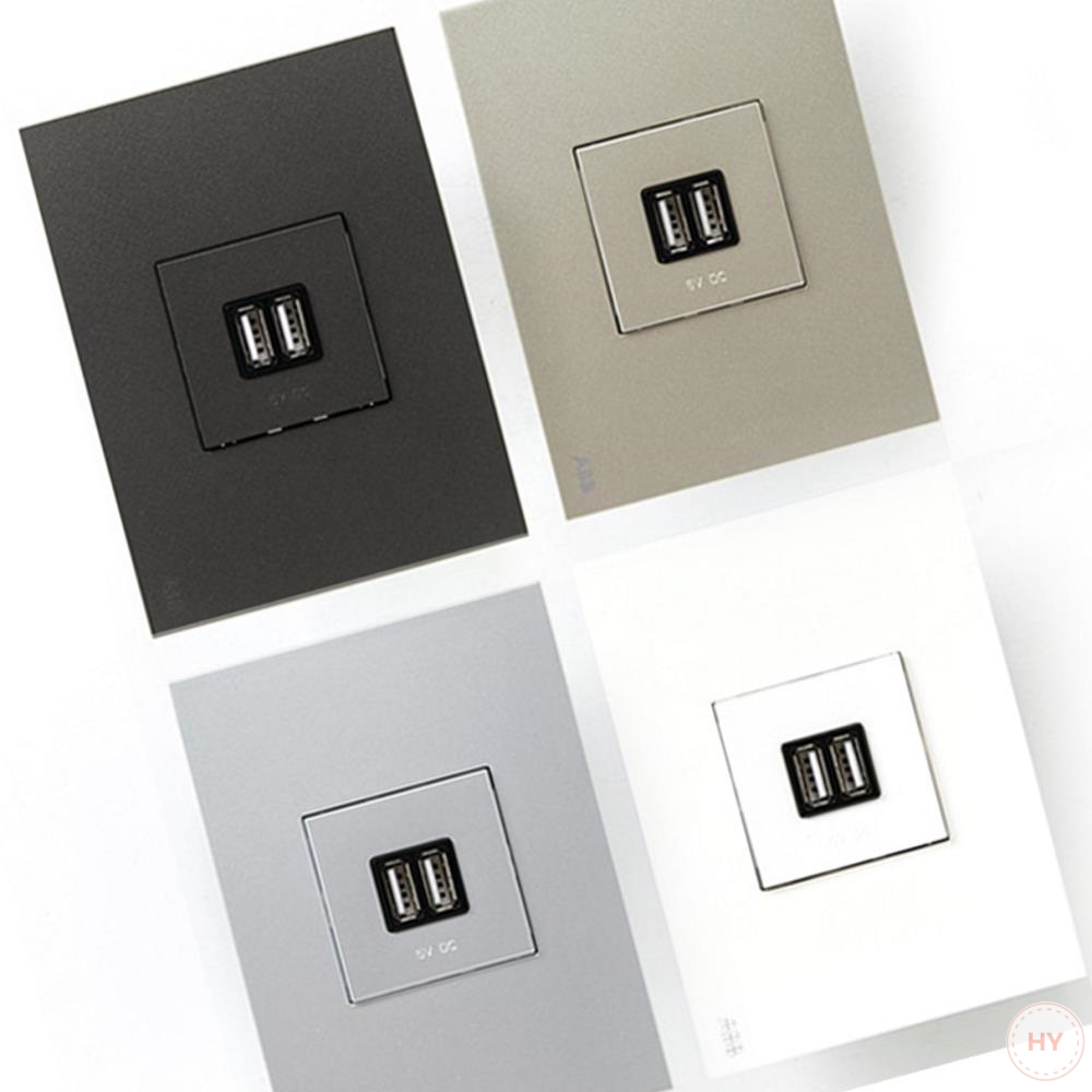 제닛 USB 2포트 충전기 A타입 안트라사이트 ABB