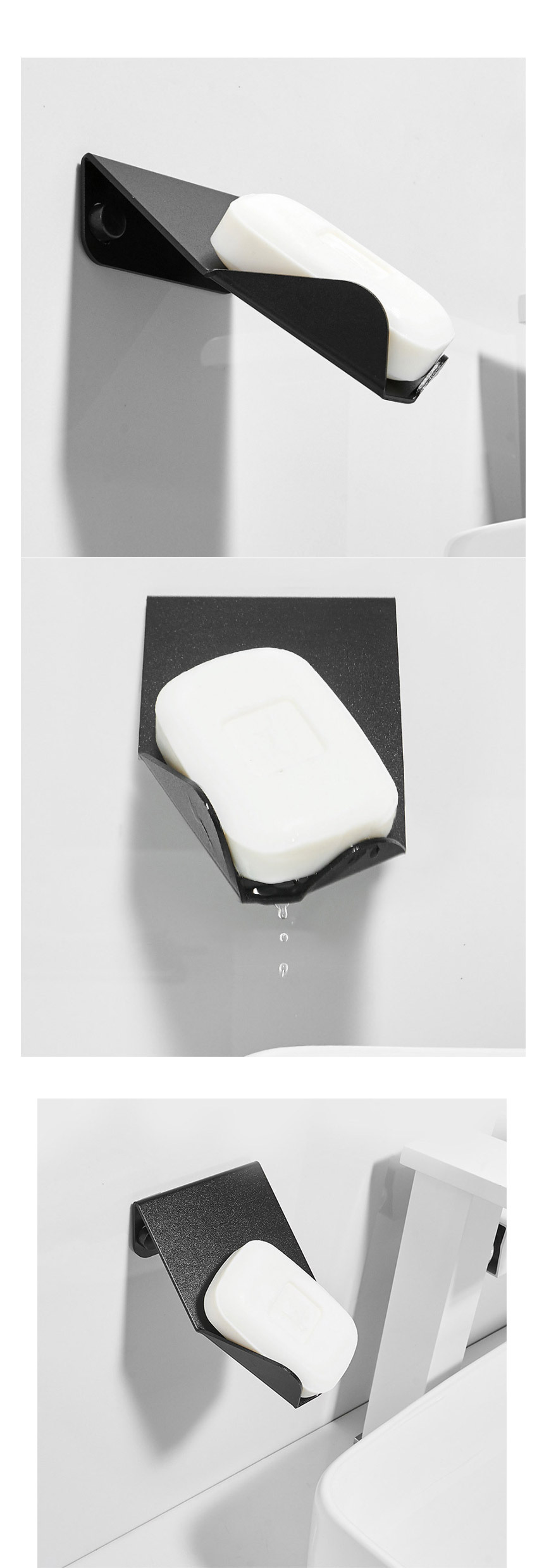 메탈라인 워터드롭 비누받침대 상세 이미지 2