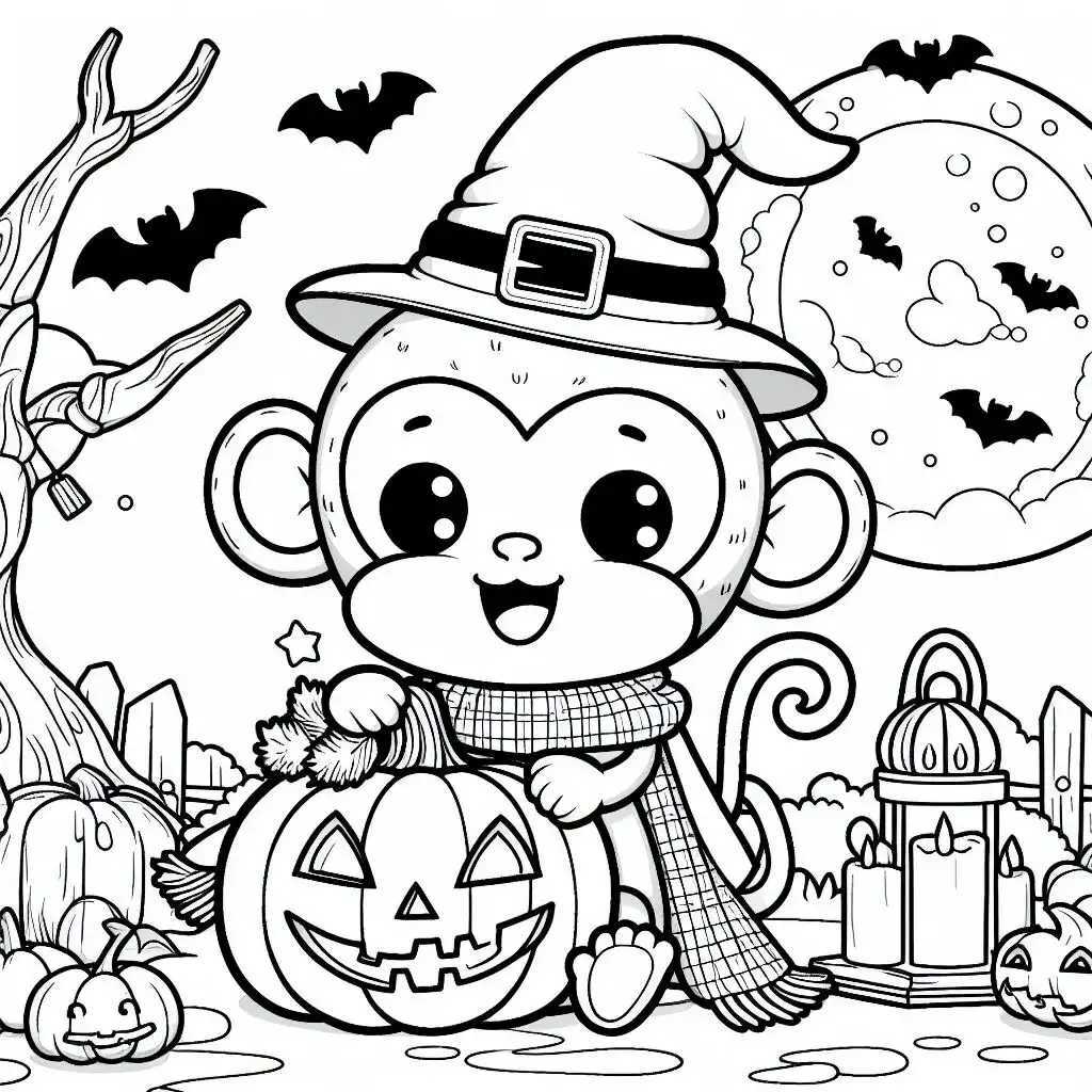 원숭이 색칠공부 도안 이미지 18 원숭이 색칠공부 도안 이미지 18