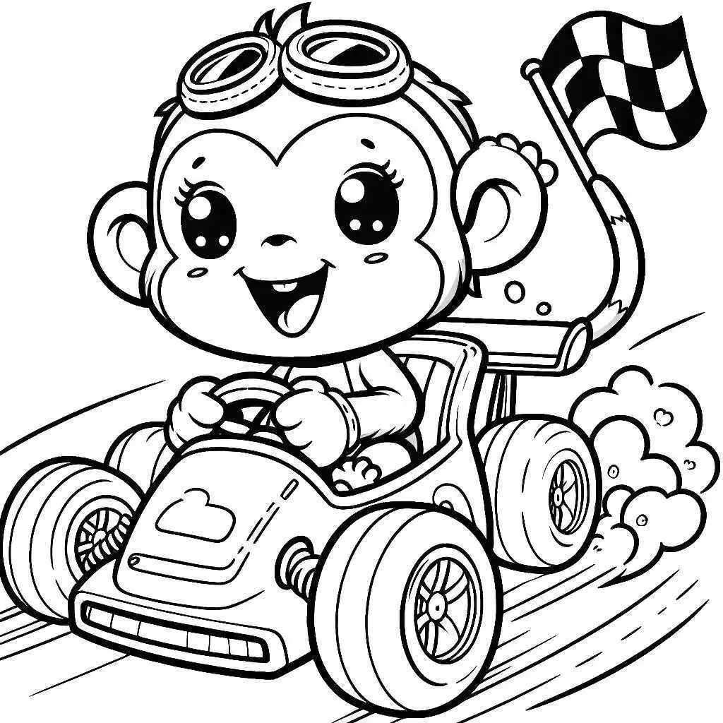 원숭이 색칠공부 도안 이미지 21 원숭이 색칠공부 도안 이미지 21