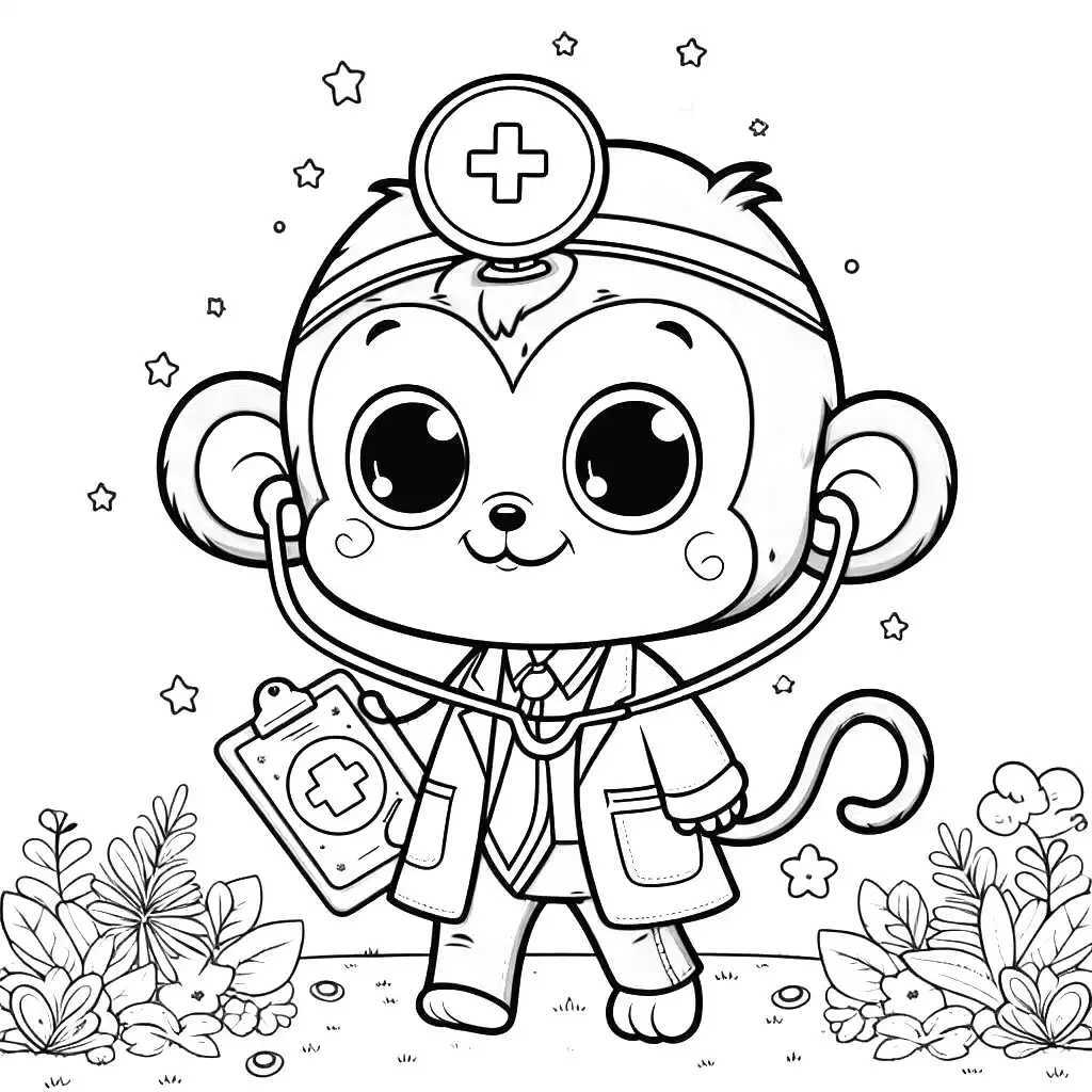 원숭이 색칠공부 도안 이미지 26 원숭이 색칠공부 도안 이미지 26