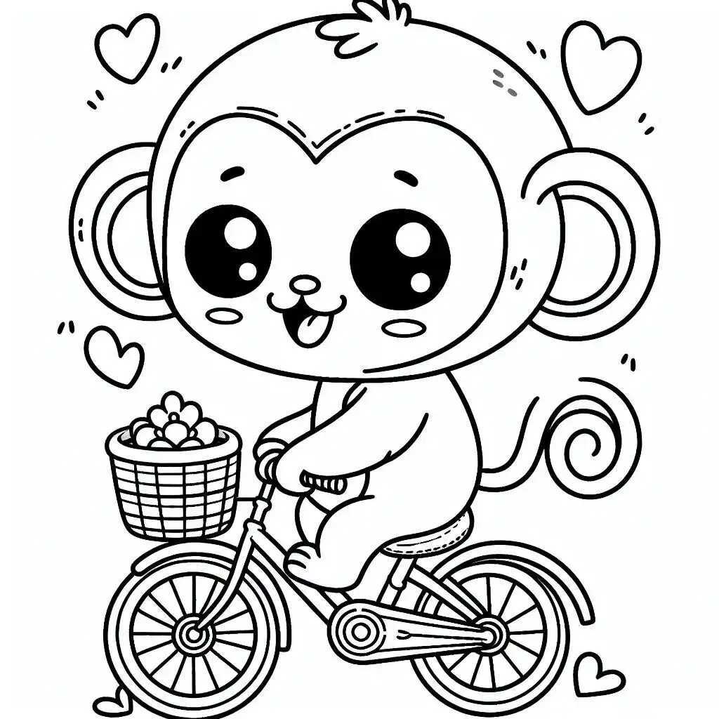 원숭이 색칠공부 도안 이미지 27 원숭이 색칠공부 도안 이미지 27