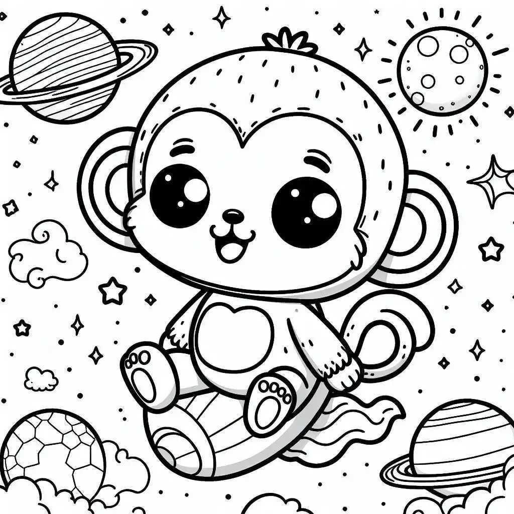 원숭이 색칠공부 도안 이미지 30 원숭이 색칠공부 도안 이미지 30