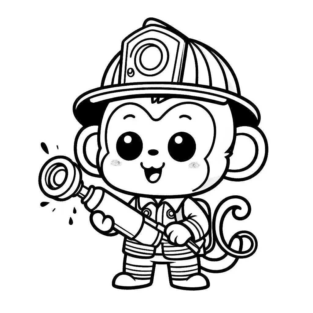 원숭이 색칠공부 도안 이미지 5 원숭이 색칠공부 도안 이미지 5