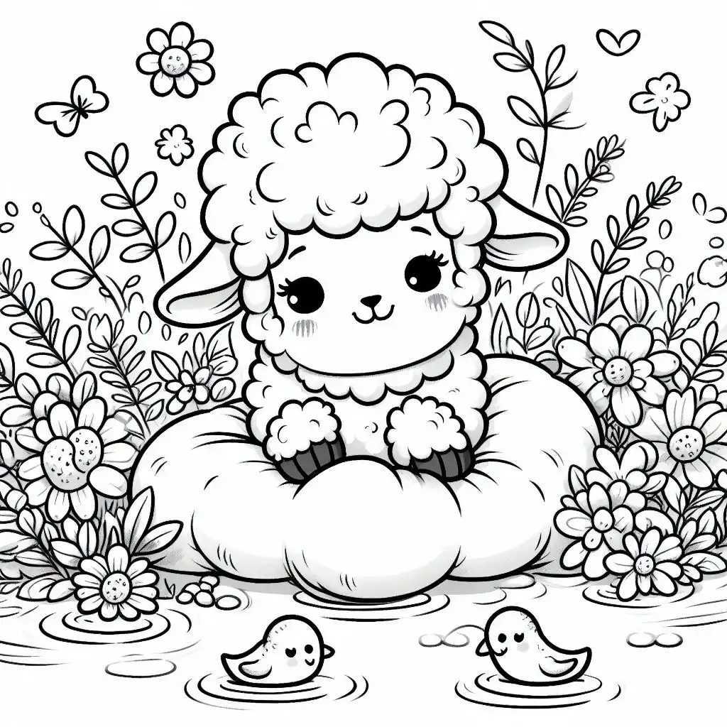 양 색칠공부 도안 이미지 11 양 색칠공부 도안 이미지 11