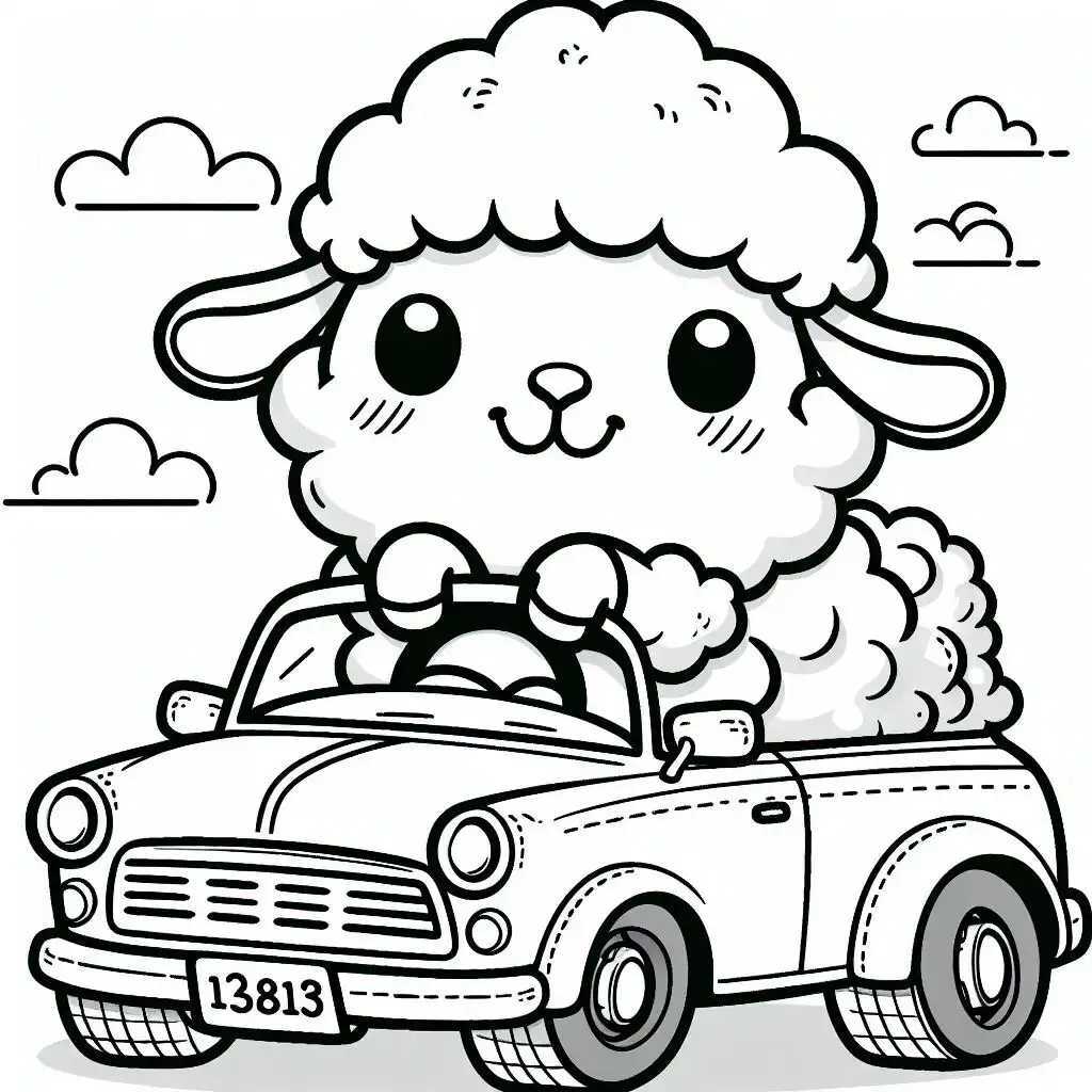 양 색칠공부 도안 이미지 12 양 색칠공부 도안 이미지 12