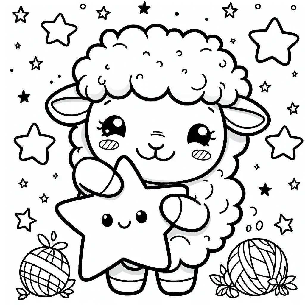 양 색칠공부 도안 이미지 14 양 색칠공부 도안 이미지 14