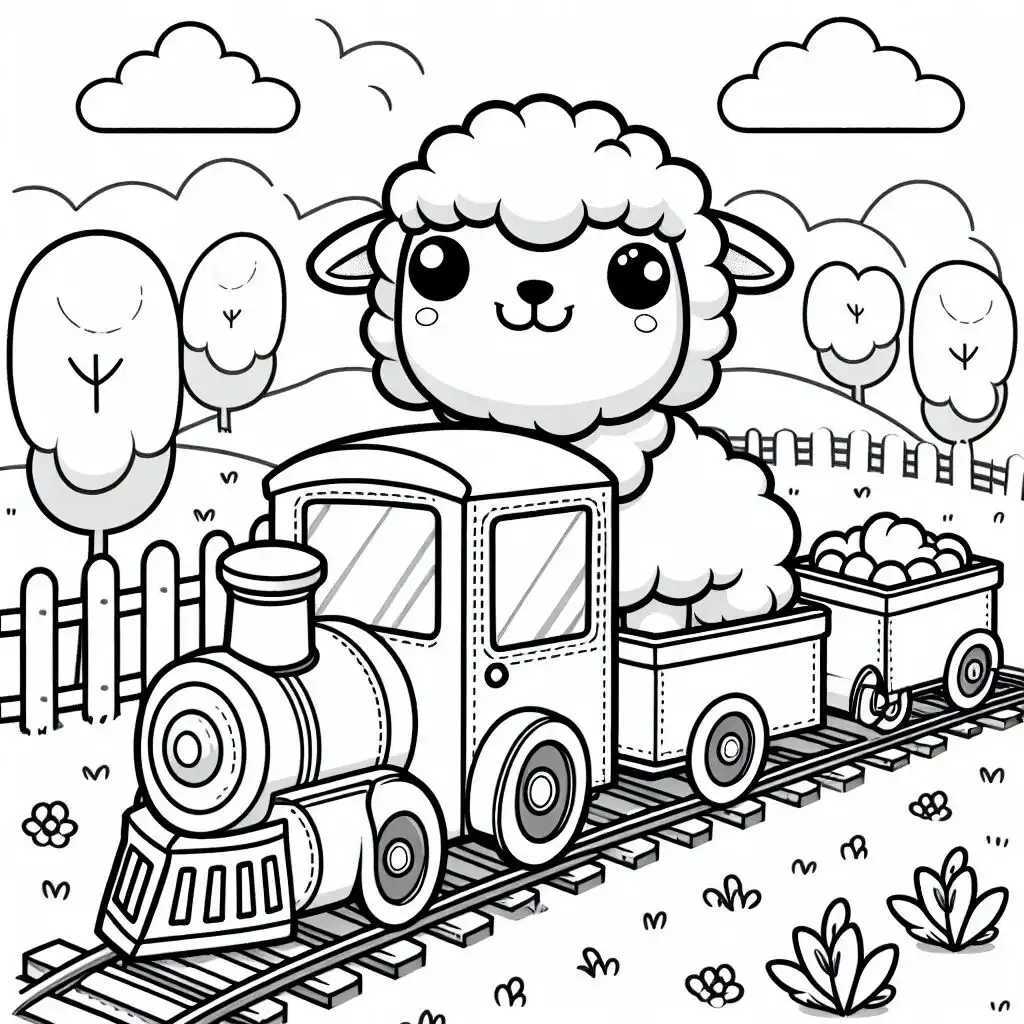 양 색칠공부 도안 이미지 2 양 색칠공부 도안 이미지 2