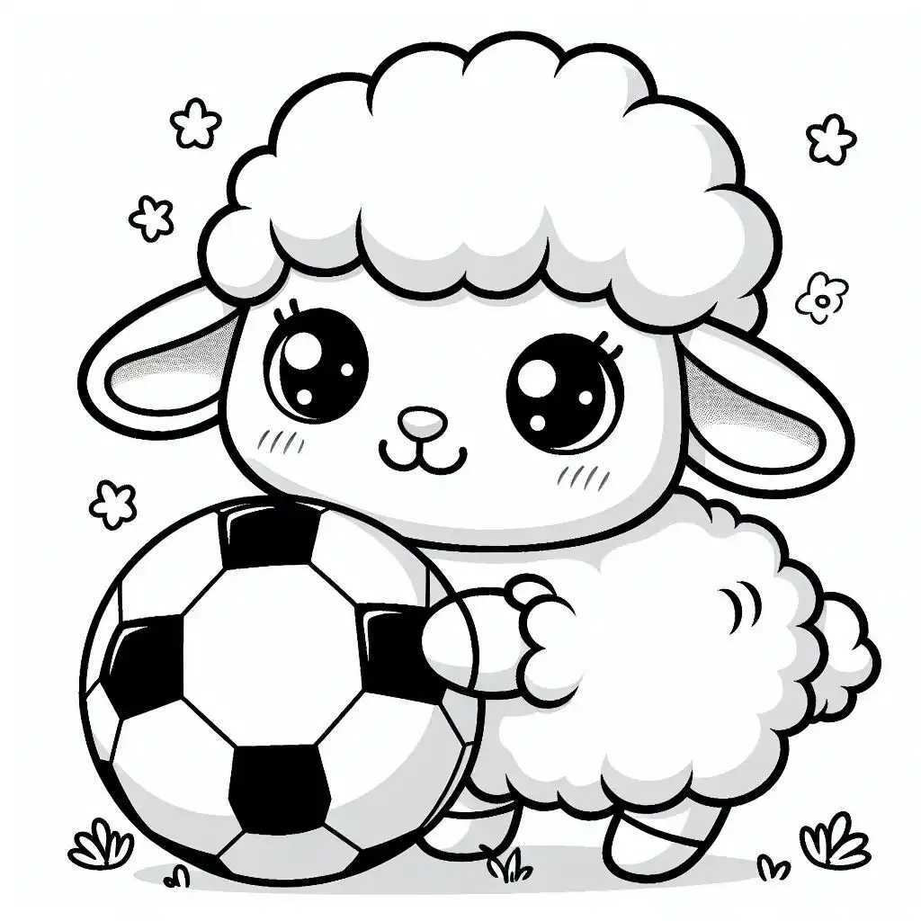 양 색칠공부 도안 이미지 6 양 색칠공부 도안 이미지 6