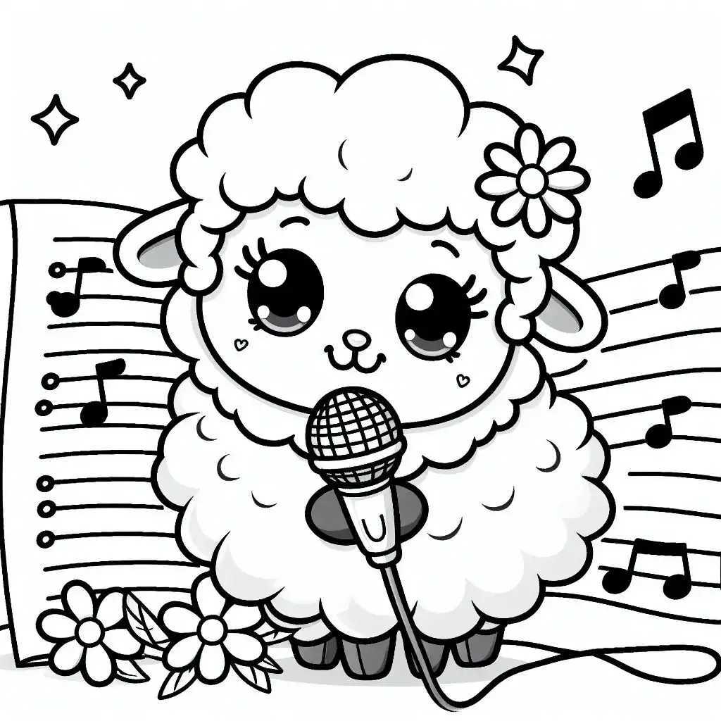 양 색칠공부 도안 이미지 7 양 색칠공부 도안 이미지 7