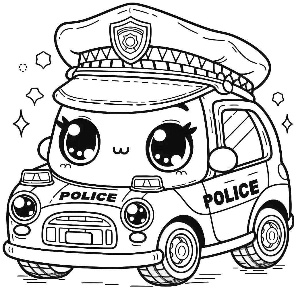 police car coloring pages 1 탈것 색칠도안