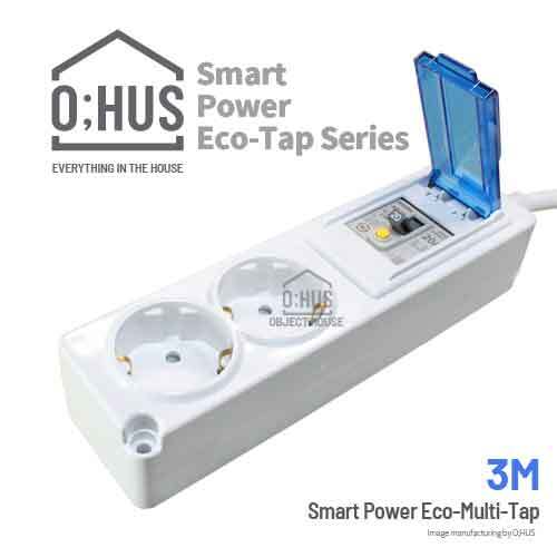 [O;HUS] 오후스 Eco-Tap 누전차단형 고전력 2구 3M_OHS-P-ET001SW (에코파우치 증정) 이미지