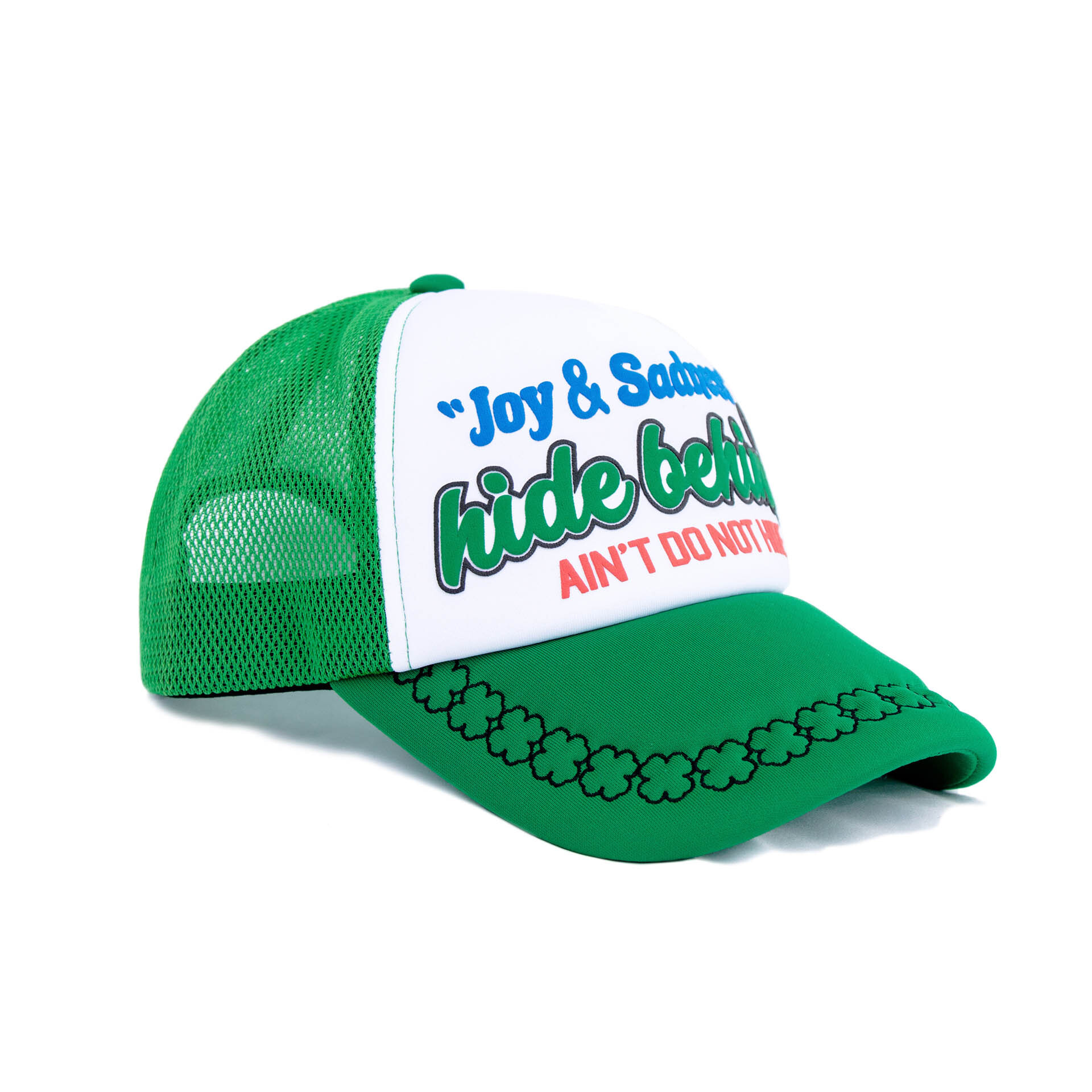 HIDE BEHIND MESH TRUCKER CAP (GREEN)