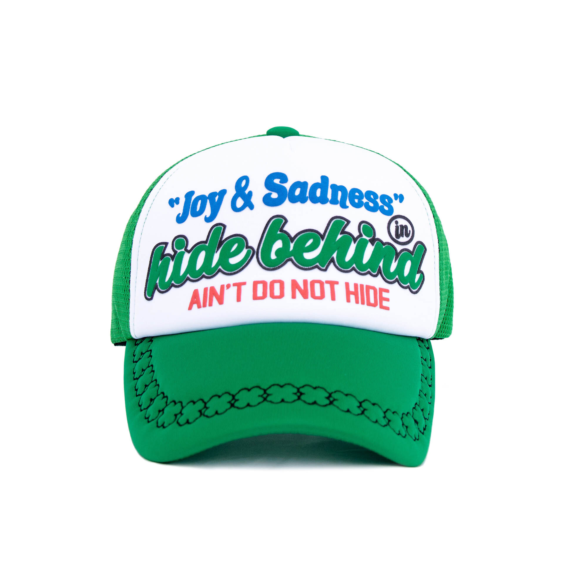 HIDE BEHIND MESH TRUCKER CAP (GREEN)