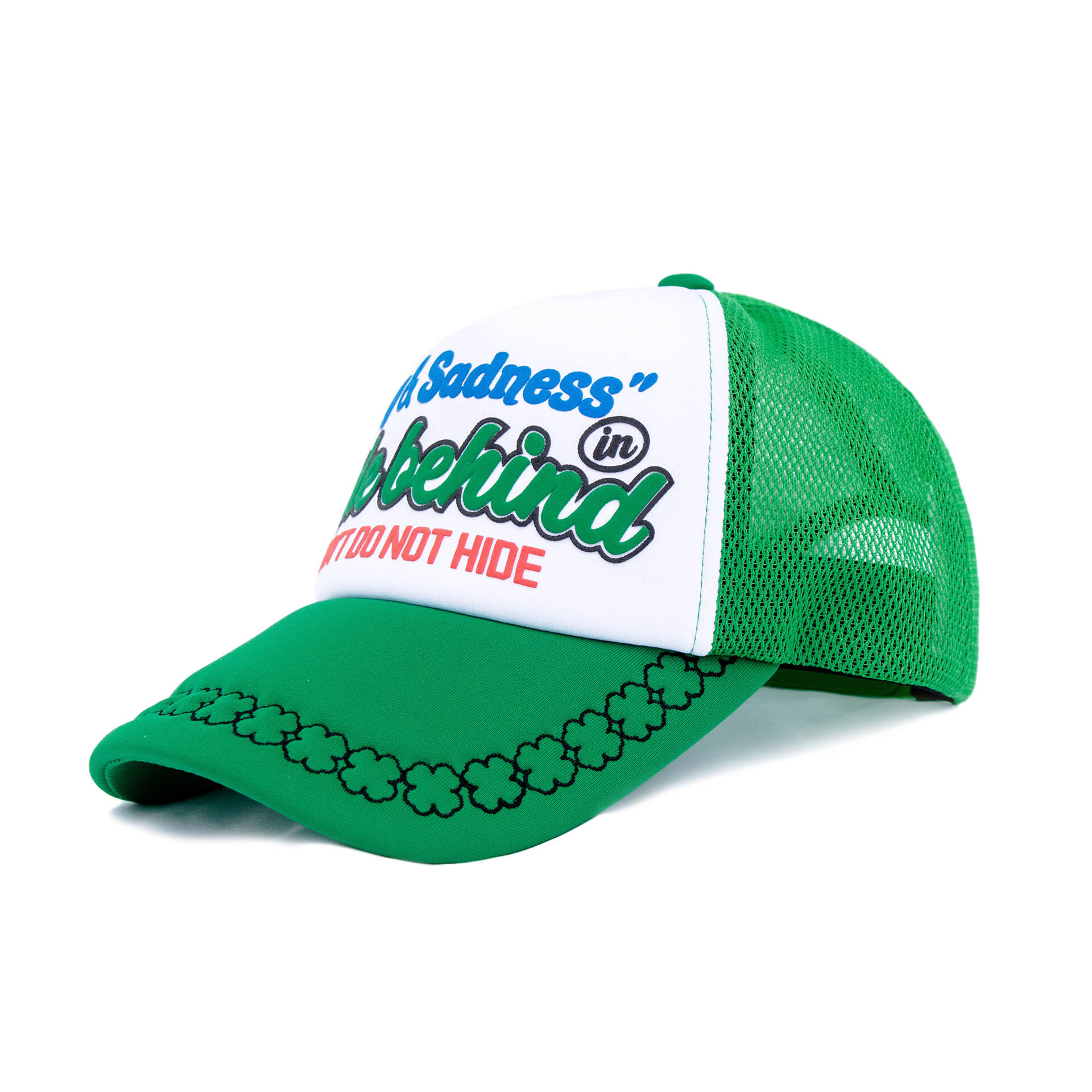 HIDE BEHIND MESH TRUCKER CAP (GREEN)