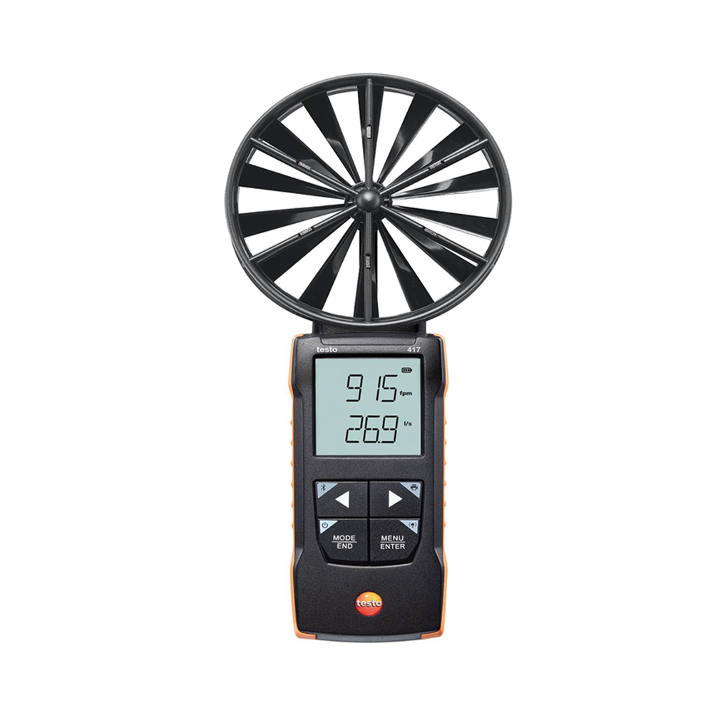 testo 417 100mm 디지털 베인 풍속계