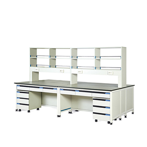 DY-FCG-240<br>2400x1500x800/1900<br>프레임타입 중앙 실험대 (목재 시약대)