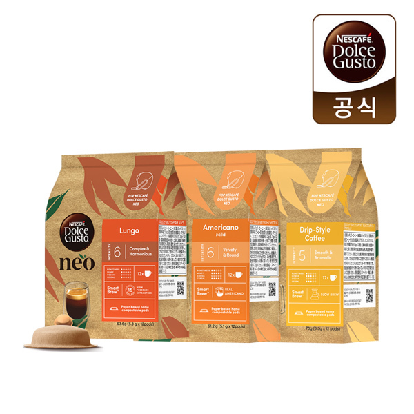 [돌체구스토] 네스카페 돌체구스토 12입 네오 커피캡슐 3중 택 1