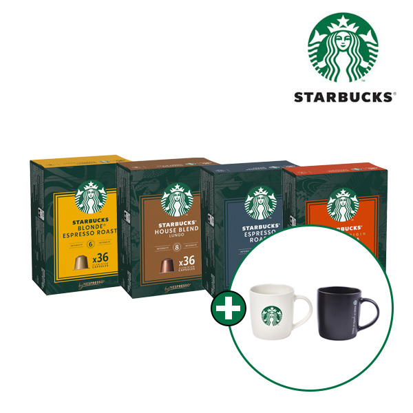 [네스프레소] 스타벅스 36입 커피캡슐 3박스 다크로스트 + 스타벅스 머그컵 랜덤증정