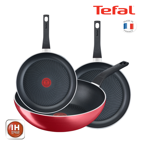 테팔 팬&냄비 IH 인덕션 스타트앤쿡 3종세트 (프라이팬 24cm + 28cm + 볶음팬 28cm)