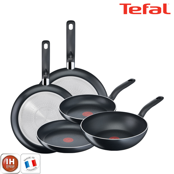 테팔 팬&냄비 인덕션 스타트이지 5종세트 (프라이팬 24cm + 28cm + 30cm + 32cm + 볶음팬 28cm)