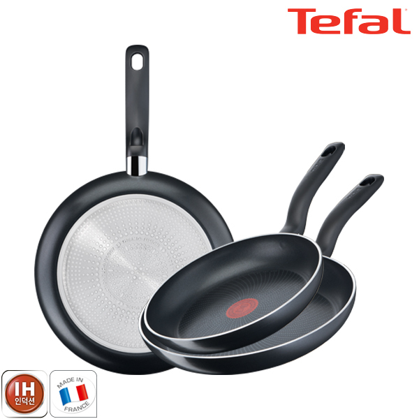 테팔 팬&냄비 인덕션 스타트이지 3종세트 (프라이팬 24cm + 28cm + 30cm)