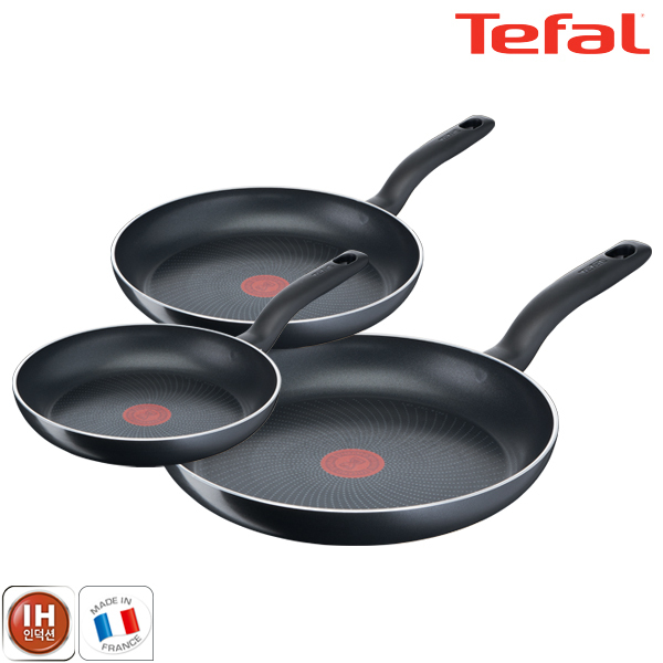 테팔 팬&냄비 인덕션 스타트이지 3종세트 (프라이팬 24cm + 28cm + 32cm)