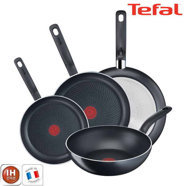 테팔 팬&냄비 인덕션 스타트이지 4종세트 (프라이팬 24cm + 30cm + 32cm + 볶음팬 28cm)