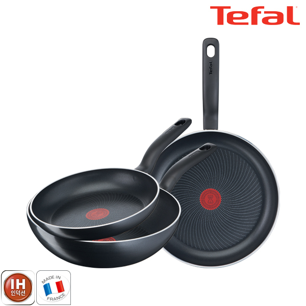 테팔 팬&냄비 인덕션 스타트이지 3종세트 (프라이팬 24cm + 30cm + 볶음팬 28cm)