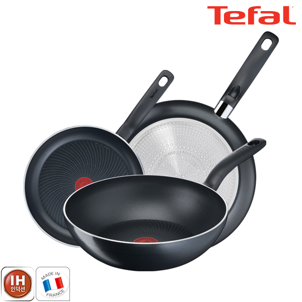테팔 팬&냄비 인덕션 스타트이지 3종세트 (프라이팬 24cm + 32cm + 볶음팬 28cm)
