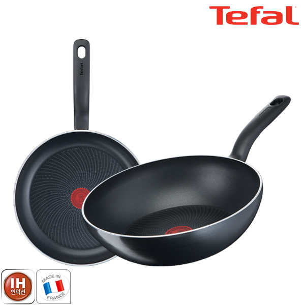 테팔 팬&냄비 인덕션 스타트이지 2종세트 (프라이팬 24cm + 볶음팬 28cm)