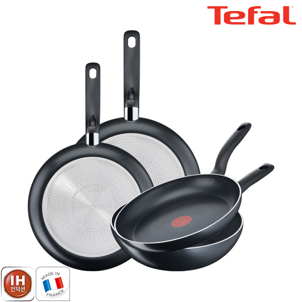 테팔 팬&냄비 인덕션 스타트이지 4종세트 (프라이팬 28cm + 30cm + 32cm + 볶음팬 28cm)
