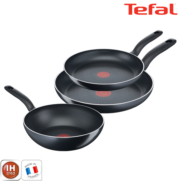 테팔 팬&냄비 인덕션 스타트이지 3종세트 (프라이팬 28cm + 30cm + 볶음팬 28cm)