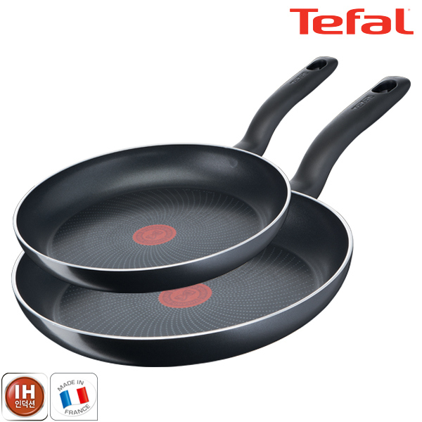 테팔 팬&냄비 인덕션 스타트이지 2종세트 (프라이팬 28cm + 32cm)