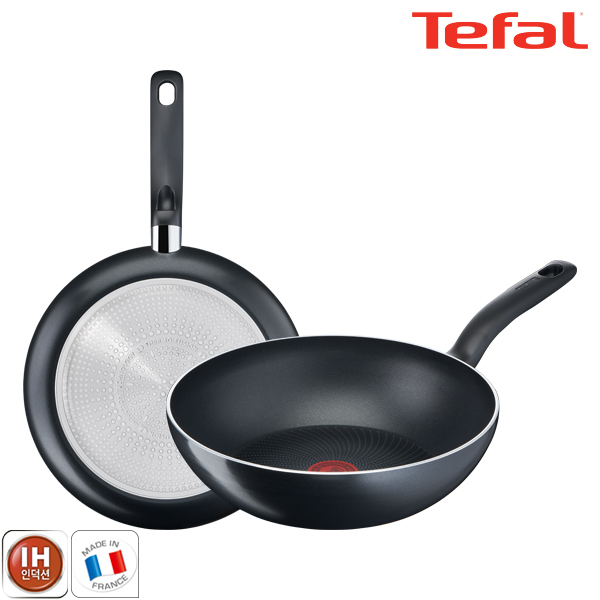 테팔 팬&냄비 인덕션 스타트이지 2종세트 (프라이팬 28cm + 볶음팬 28cm)