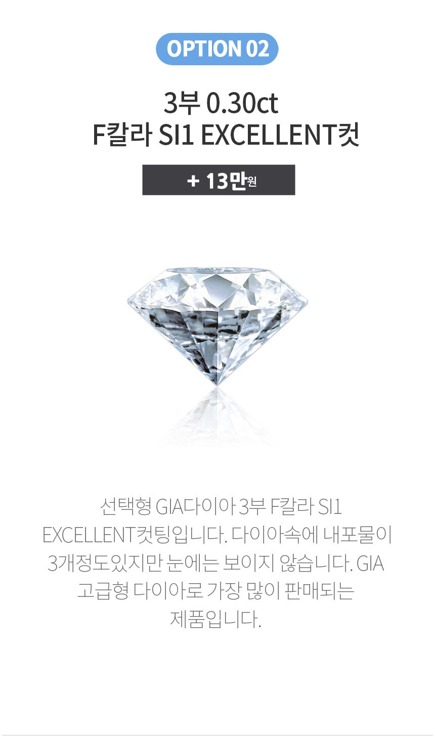 3부 GIA 다이아몬드 F SI1 가격